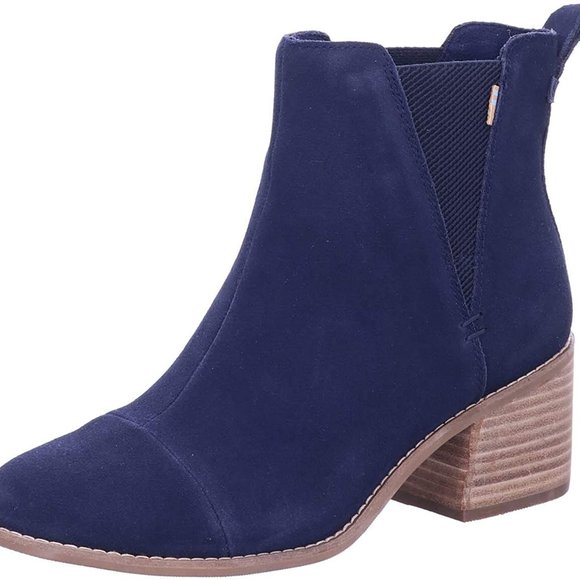Toms Shoes - Toms Esme Boot - Women's Navy Suede Size 7